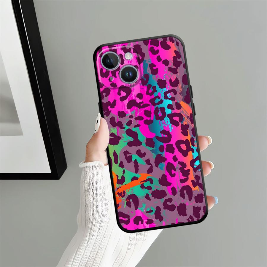 Fashion Leopard Pattern Case for Apple iPhone 17 Pro Max 16 12 15 Pro 7 8 14 13 Air XR XS MAX 11 Funda Phone Cover
