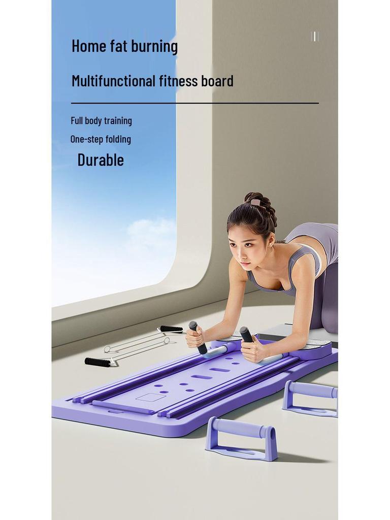 Foldable Multifunctional Fitness Board for Home Workouts: Abs, V-Cut, Push-Ups, Pilates