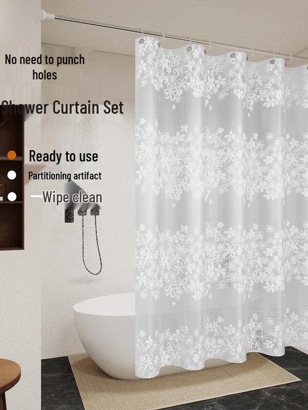 LIEI Waterproof Mildew-Proof Shower Curtain