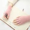 Women's Winter Plush Half-Finger Thermal Fleece Gloves - Skin-Friendly for Typing and Writing