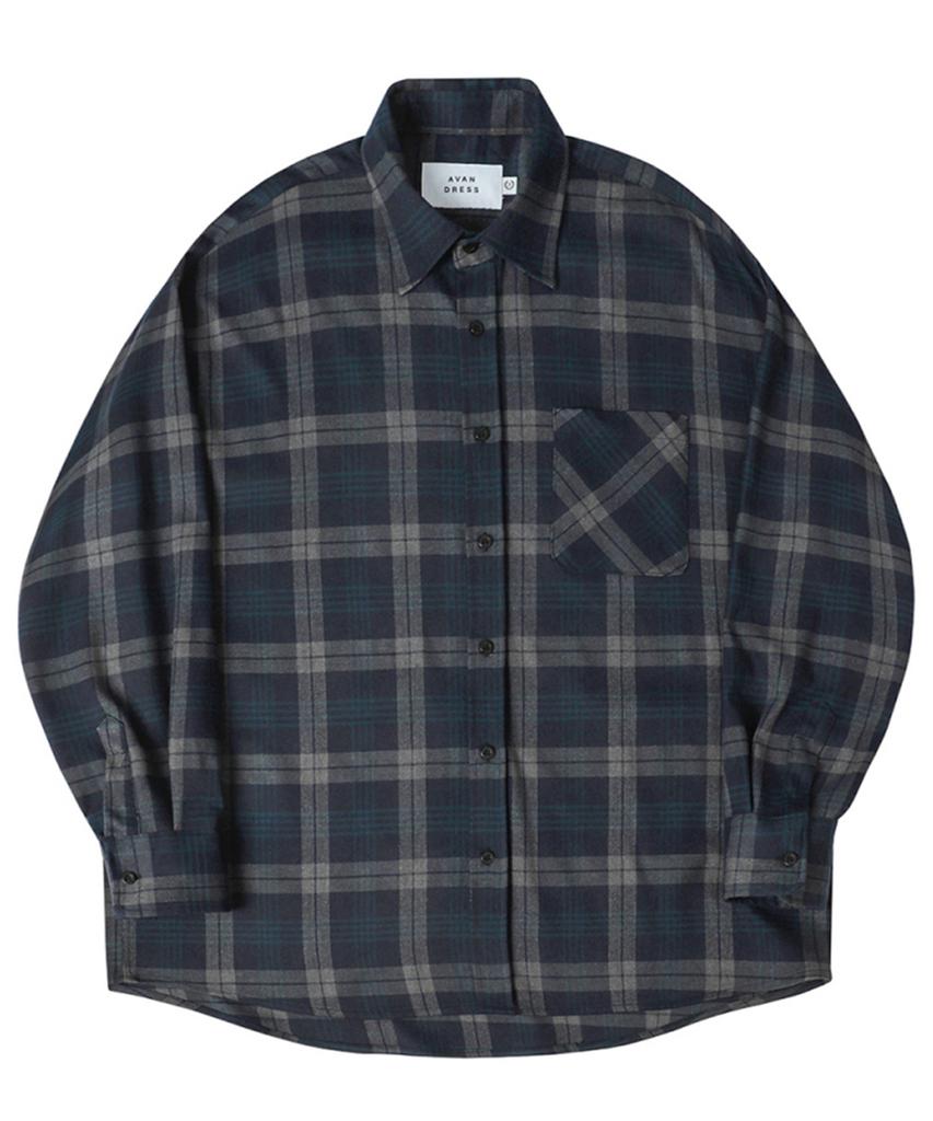 AVANDRESS Austin Check Shirt Navy