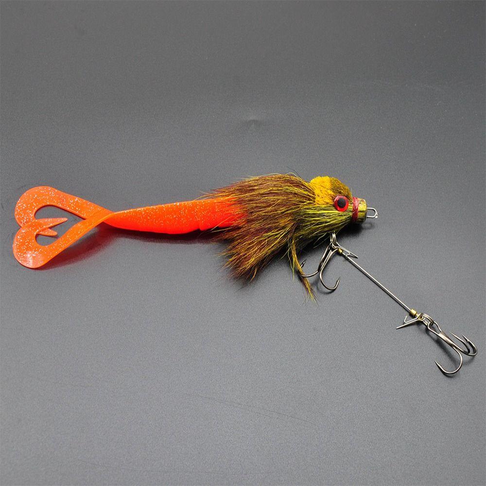 22cm 35g Deep-sea Mouse Simulation Lure Bionic Material Deer Hair Texture Bionic Deer Hair Lure Simulation Design
