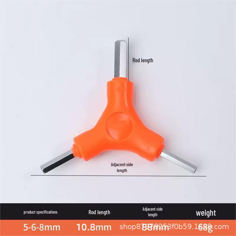 Triangular Hexagonal Multi-Tool Allen Wrench