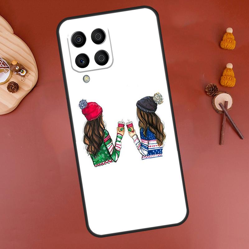 Best Friends BFF Matching Case For Samsung Galaxy M15 M35 M55 M11 M14 M34 M54 M31 M13 M53 M51 M12 M32 M52 M16 M36 M56