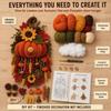 Hand-Knitted Seasonal Crochet Door Hanger Kit Santa Claus Easter Bunny Crochet Gnome Door Decor Kit Christmas Tree