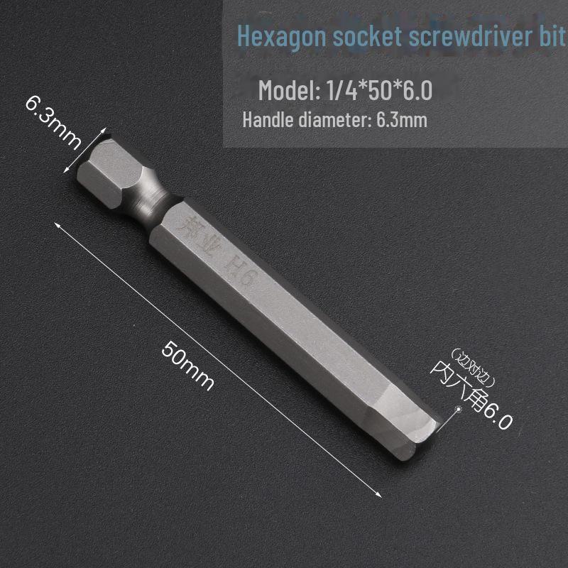 Bangye S2 Stahl Magnetischer Sechskant-Druckluftschraubendreher-Bohrer-Set 1,5–6 mm