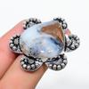 Pierre Précieuse Opale Boulder Naturelle Fait Main Argent Sterling 925 Bague Taille 7 M3L21