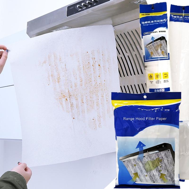 1 Roll/Bag Kitchen Oil Stickers Range Hood Filter Universal Disposable Fit Durable Sticker Protection Kitchen Hood Stickers