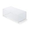 MUJI Stacking Acrylic Storage Box Medium W25.2×D12.6×H8cm Transparent Clothing Organizer