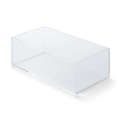 MUJI Stacking Acrylic Storage Box Medium W25.2×D12.6×H8cm Transparent Clothing Organizer