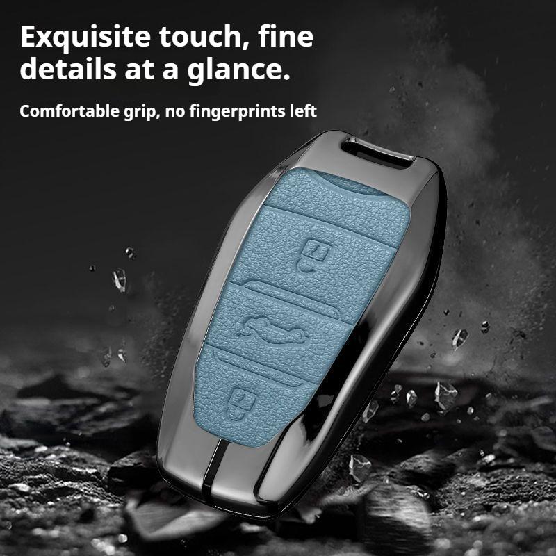 Zinc Alloy Leather Car Key Case Cover For Citroen C1 C2 C3 C4 C5 C6 C4L Berlingo Picasso Jumpy Nemo VTS Xsara Aircross Sega C5X MZ7