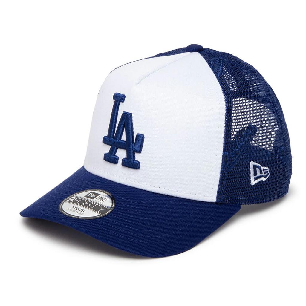 New Era Kids Mesh Cap Youth MLB Cotton LA Royal YOUTH YTH 940AFTR LOSDOD MESH DROY 14392031 NER36K3908 9FORTYA-Frame White/Dark 52-56cm