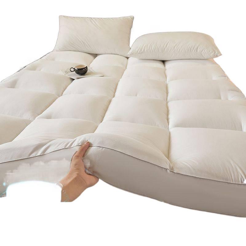 Funda de Colchón Antideslizante Rayada Estilo Hotel - Gruesa, Suave, Plegable Ropa de Cama para Uso en Casa o Estudiantes