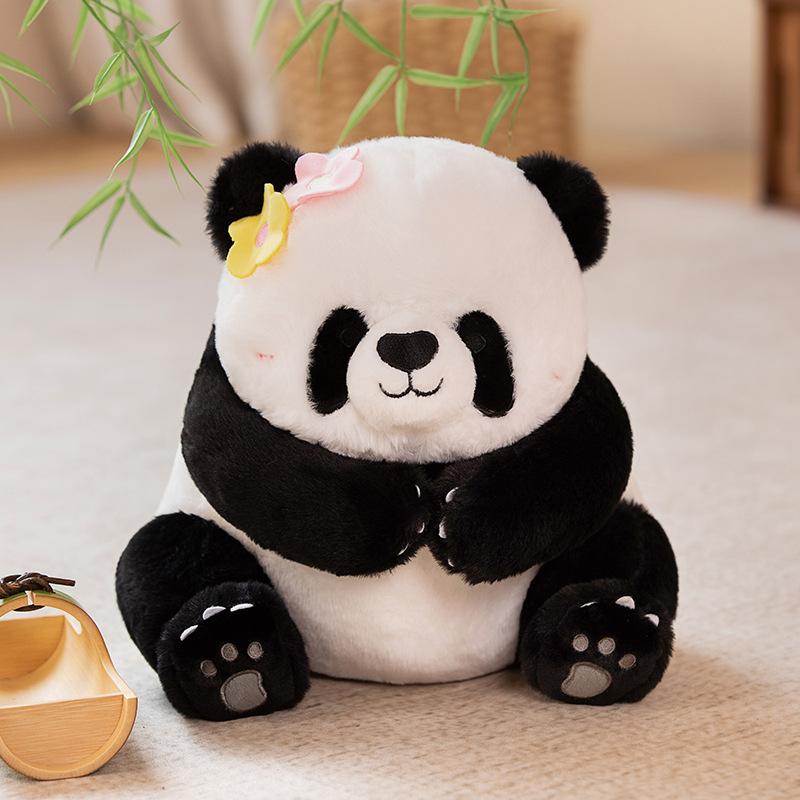 Cute cute panda plush toy Douyin same giant panda doll peek-a-boo doll children's pillow cloth doll
