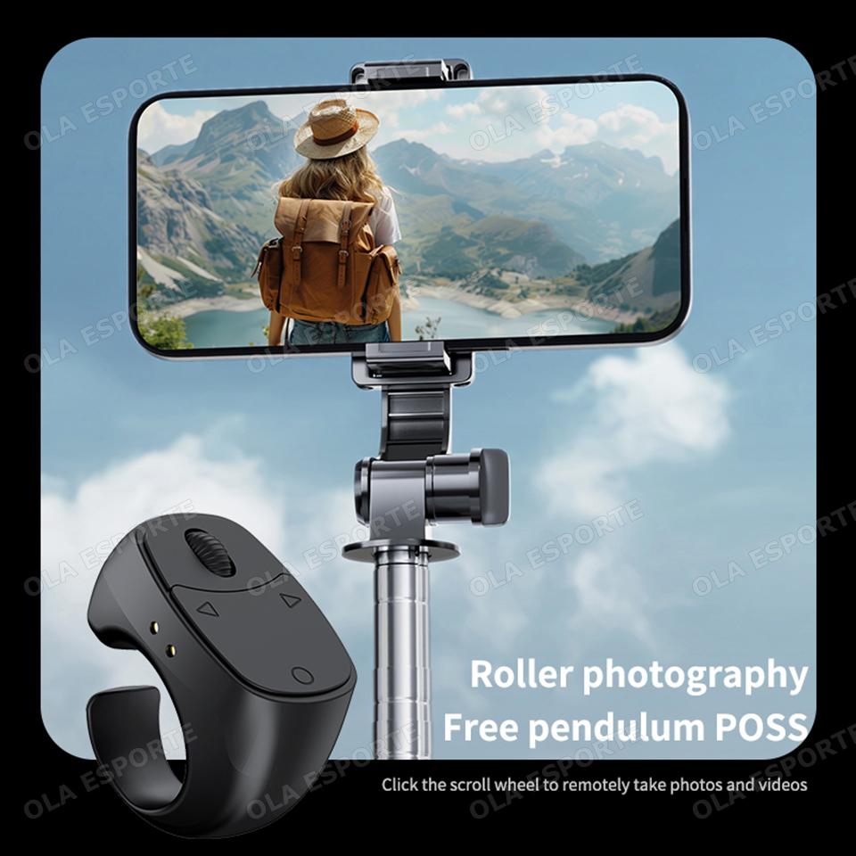 Roller Fingertip Ring Remote Control Wireless Bluetooth Mobile Selfie Mice Video Automatic Page Turner Browsing Smart Ring New