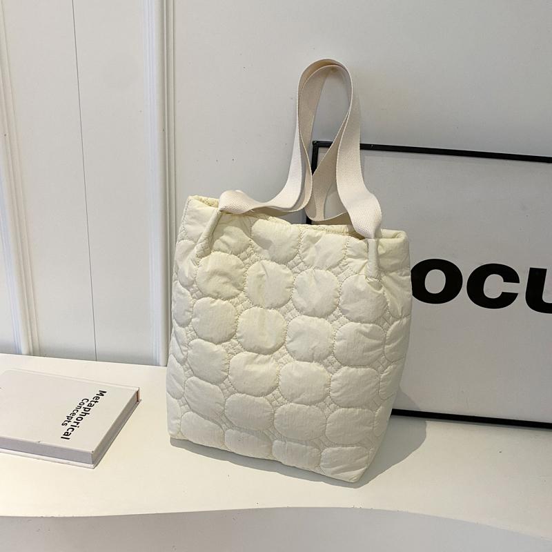 

Autumn Winter New Cott Clothes Tote Bag Fashi Simple Women s One Shoulder Bags Korean Ins Large Capacity Handbags (30cm<Max Length<50cm) бежевый