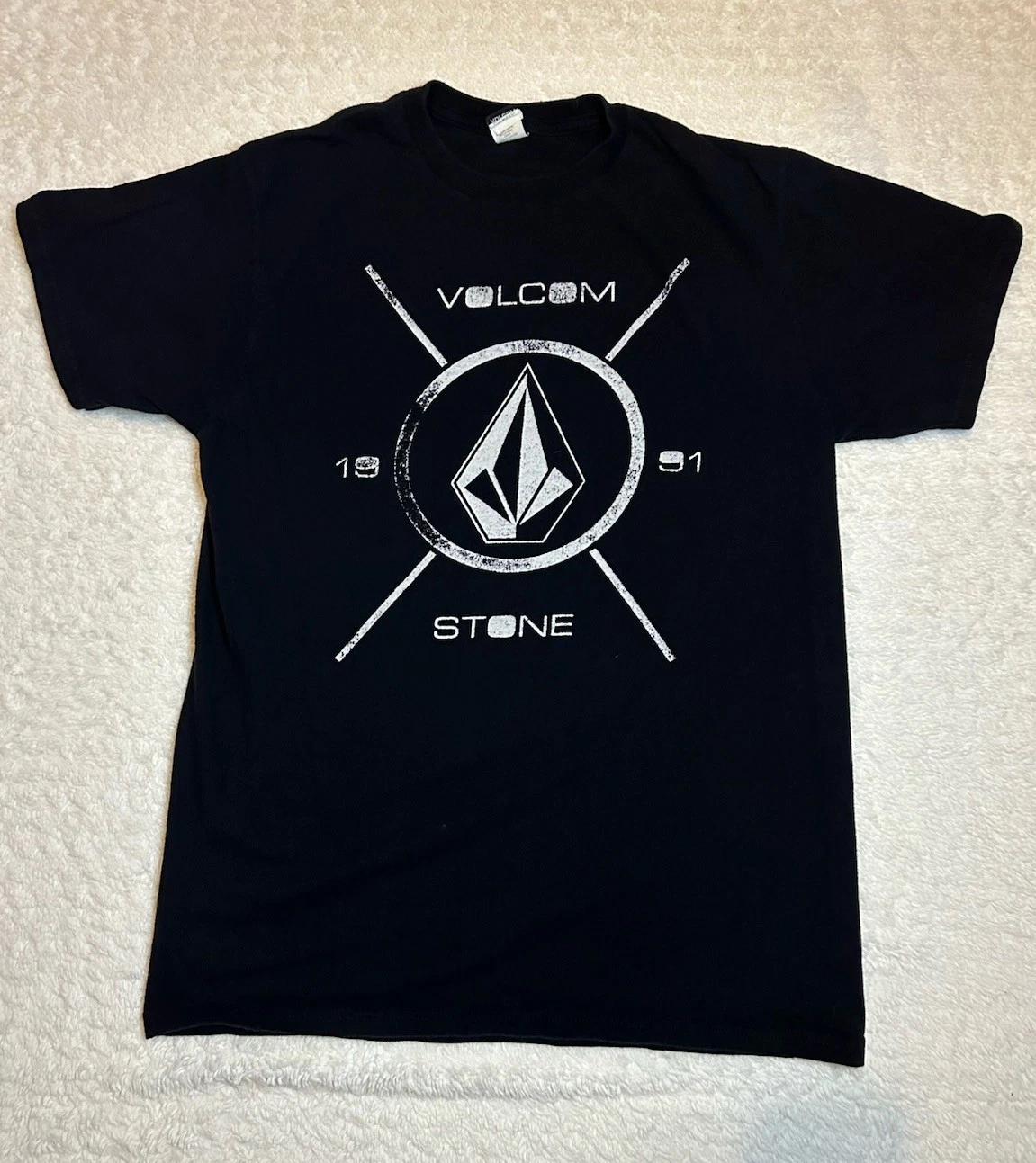 

VTG 90s/00s Volcom Stone Mens Size Medium T Shirt USA Black 4XL