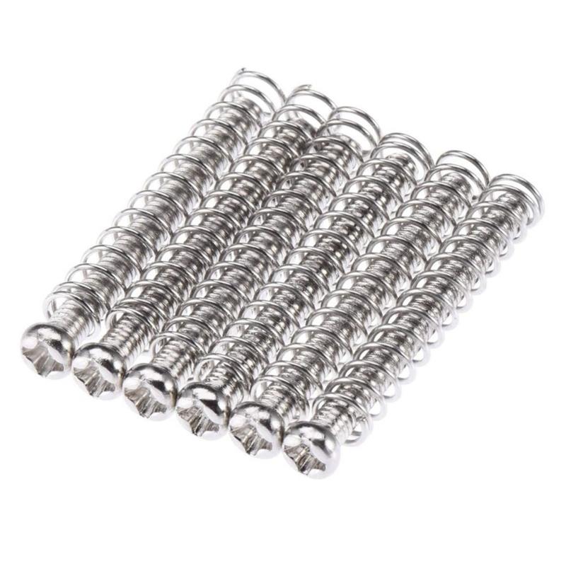 254 Pieces Guitar Screw Kits 9 Types Assortment Set with Springs for Guitar Bridge, Pickguard, Tuner, Switch, Neck Plate