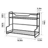 Stainless Steel Storage Rack No Drilling Multifunctional Organizer Shelf for Bathroom Kitchen Bedroom Living Room Desktop Use