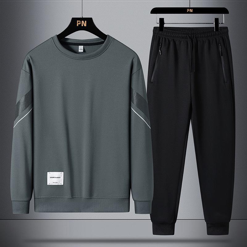 2023 Men's Plus Size Autumn Hoodie & Joggers Casual Sportswear Set