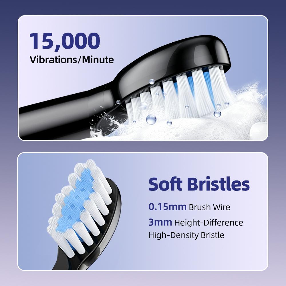 IPX7 Waterproof Sonic Electric Toothbrush 5 Cleaning Modes Deep Clean Whitening Tooth Brush Gum Care Smart Timing Low Noise
