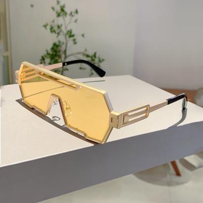 Fashion Punk Men's Sunglasses High Quality Metal Brand Shades Oversize Women's Sun Glasses for Travelling Driving