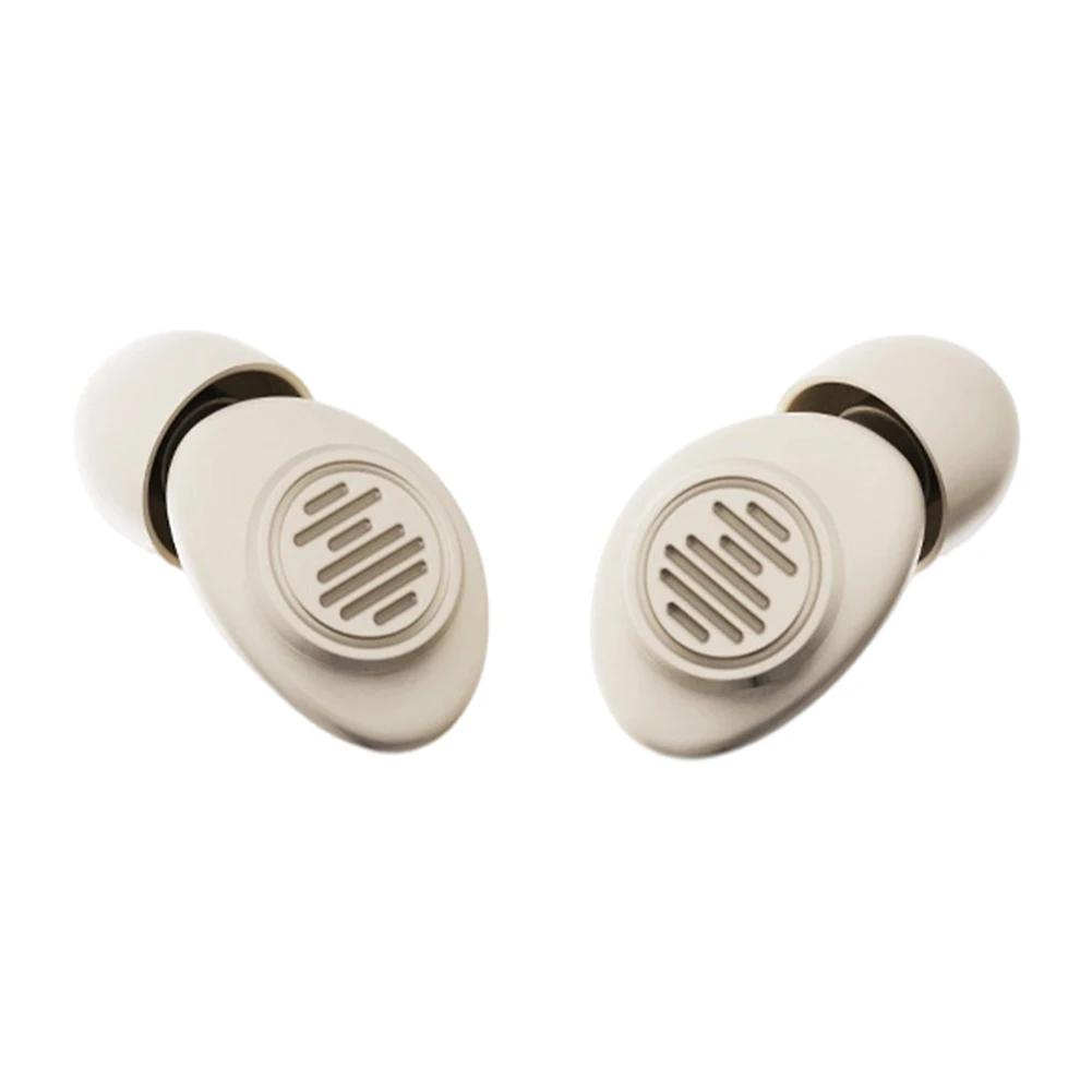 

Side Sleepers Capsule Super Soft Silicone Earplugs Noise Cancelling Comfortable for Sleeping Studying Travel бежевий