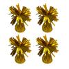 4Pcs Golden Metallic Balloon Weights Holder Reusable Non-Slip Balloons Pendants Graduation Party Christmas Wedding Decoration