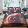 3D Tiger Rabbit Snake Pig Snail Unicorn Chick Fish Doona Duvet Quilt Cover Set