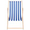 Chaise longue pliante - SPRINGOS - Modèle bois - Hêtre solide - Dossier textile imperméable - Réglable 3 positions