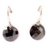 Les Trésors De Lily [C4779] - Black 'Linda' Silver Earrings