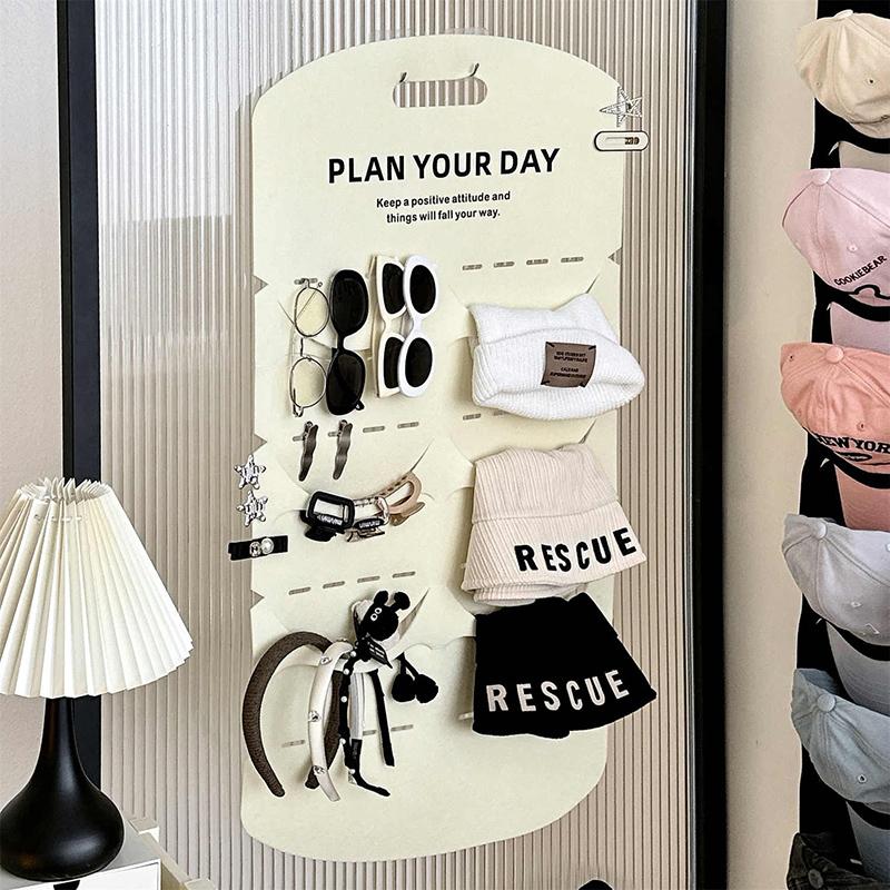 Filzhut Aufbewahrungsständer Kappenhalter Wand Tasche Klammer Organizer Tür Schrank Baseball Schirmmütze Reisekappe Organizer Wandmontierter Hutständer