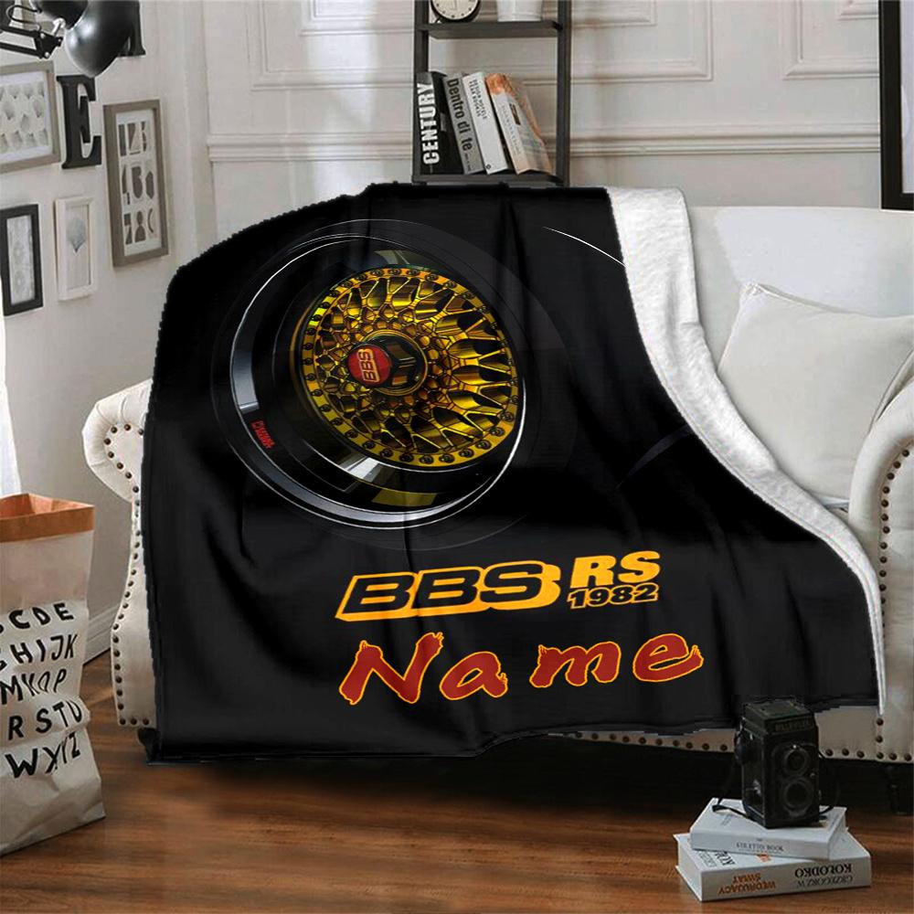 Bbs Rs 1982 Wheel Blanket With Customizable Name Soft And Comfortable Shawl Blanket For All Seasons Suitable For Home Travel Camping Office Decoration