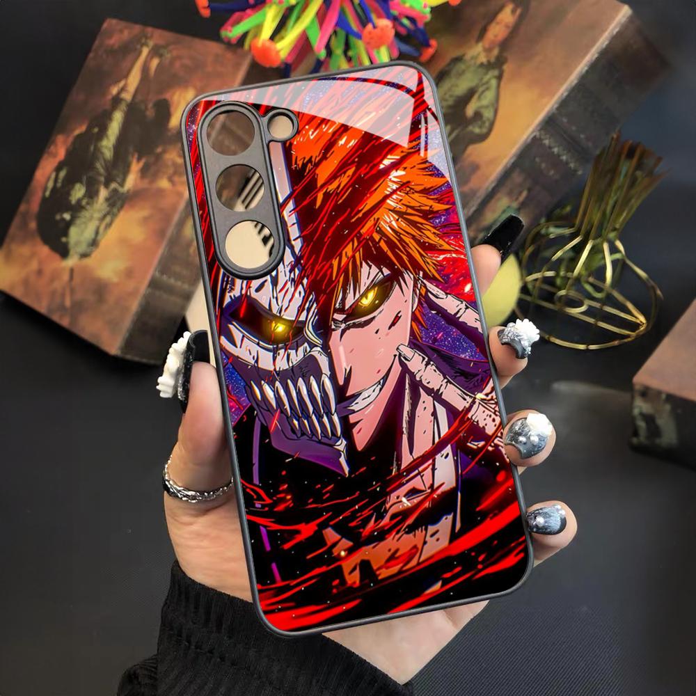 Japan B-Bleachs K-Kurosaki Ichigo Phone Case For Samsung Galaxy S26 S25 S24 S23 S22 S20 S21 Ultra Plus Fe Colored Silver Cover