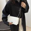 Stylish Black Pu Square Bag For Women With Casual Personality And Unique Design For Autumn