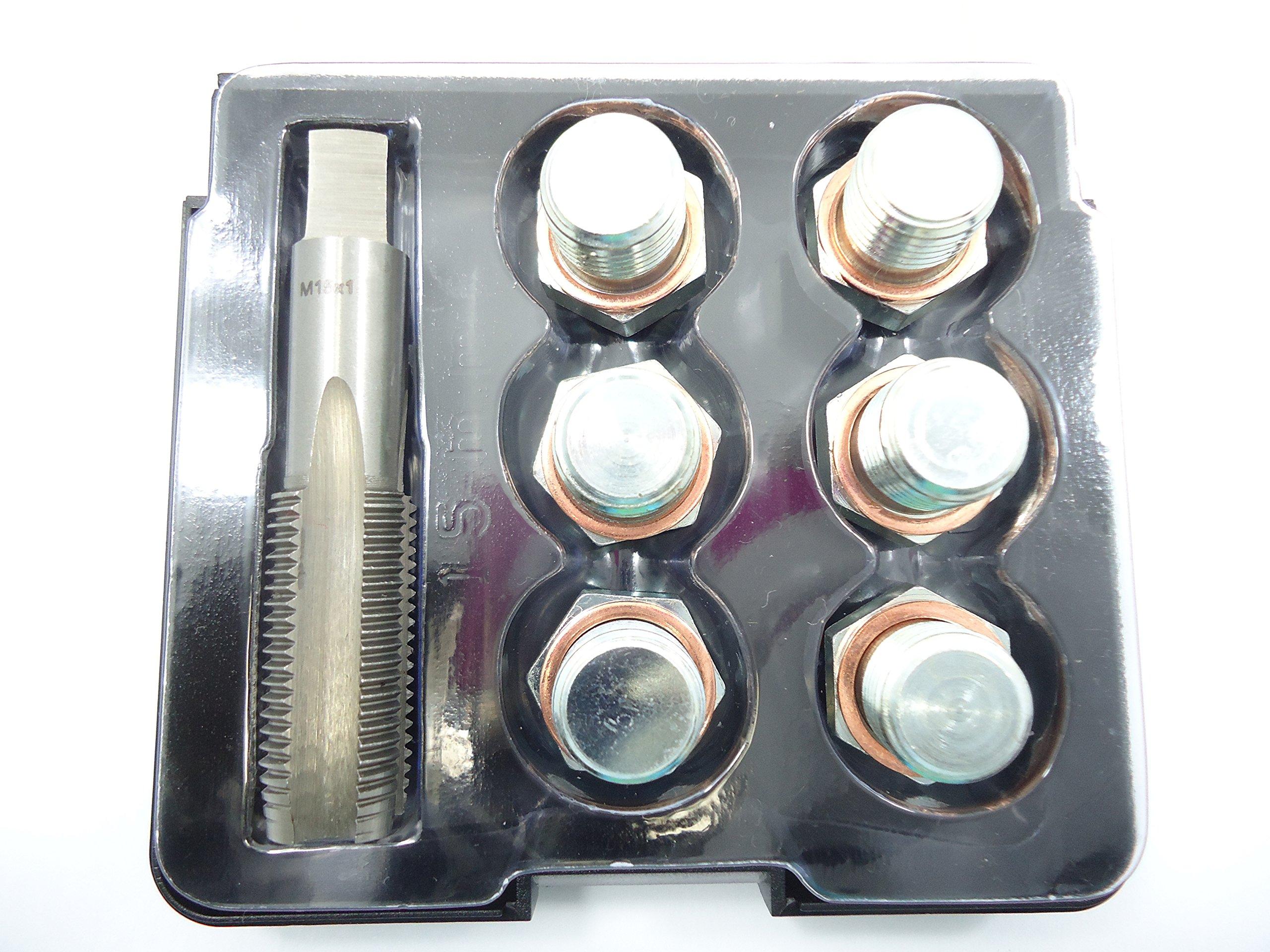 

Ремонтный набор для отверстия слива масла, Метчик для болта слива M14 x 1.5, Инструмент для восстановления резьбы, Болт слива, Метчик, Сливная шайба