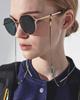 Seupeulingseuteulingseu Single Crystal Chain Eyeglass Strap [Emerald Green]