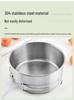 Outdoor Camping Stainless Steel Cookware Set: Portable Sandblasted Cups, Plates, and Pots for Picnics