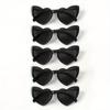 5pcs Women's Heart-Shaped Cat-Eye Fashion Glasses - Black Retro Plastic Frame Decorative Glasses for Party Wedding
