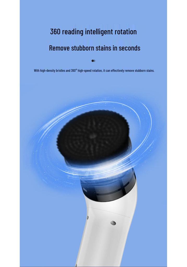 9-in-1 Rechargeable Handheld Electric Cleaning Brush with High Torque and Ultra-Quiet Operation for Kitchen and Floor Use