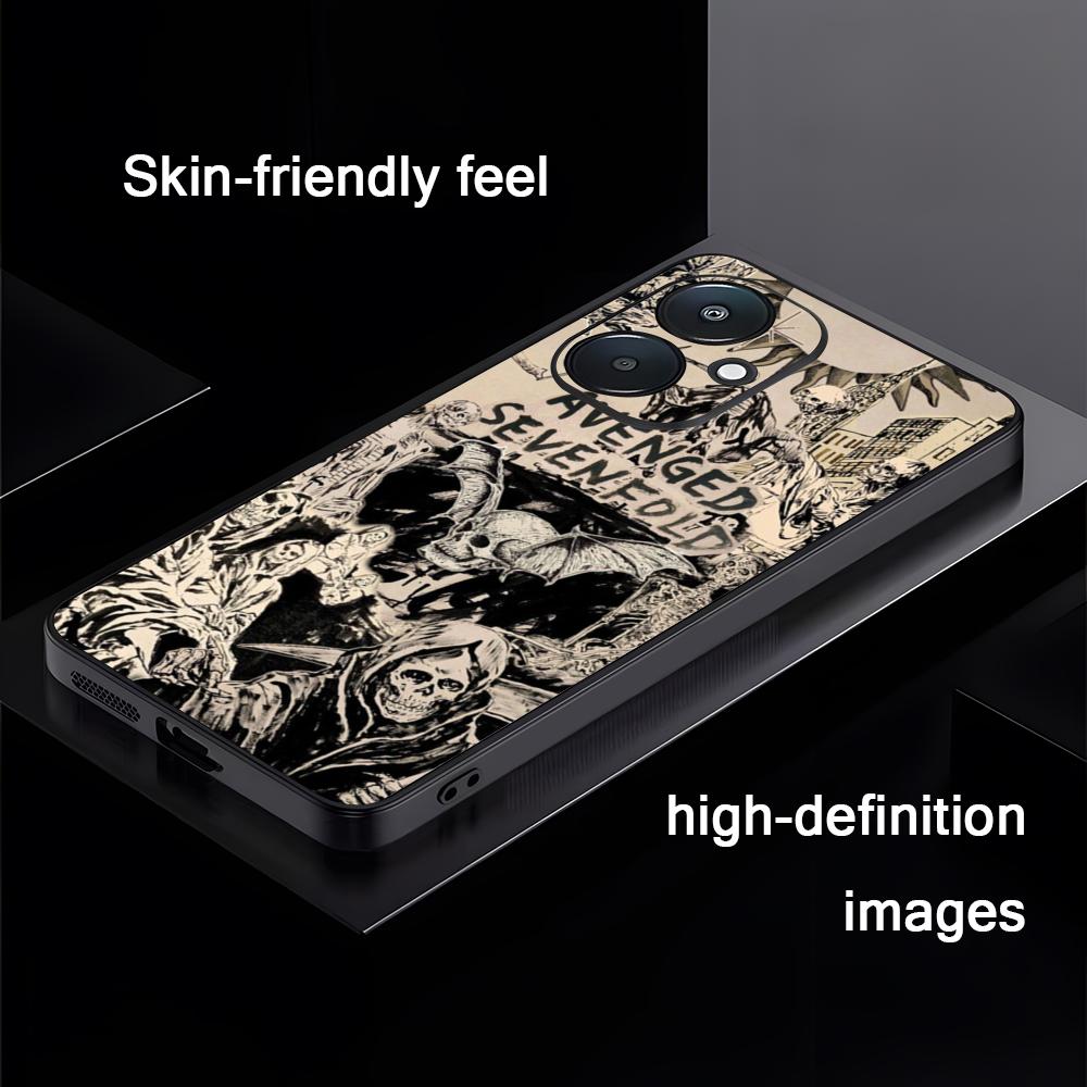 Band A-Avenged Sevenfold Hot Phone Case For Xiaomi Redmi 14C 13C 12C Note14 13 12 11 10 Pro Plus S Soft Black Phone Cover