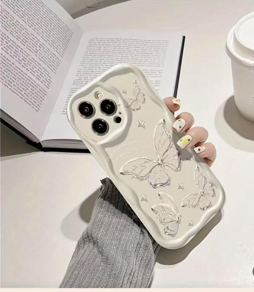 Flash line butterfly for iphone17promax mobile phone case Apple 15 Europe, America and 14 Pro Japan and Korea 13/16