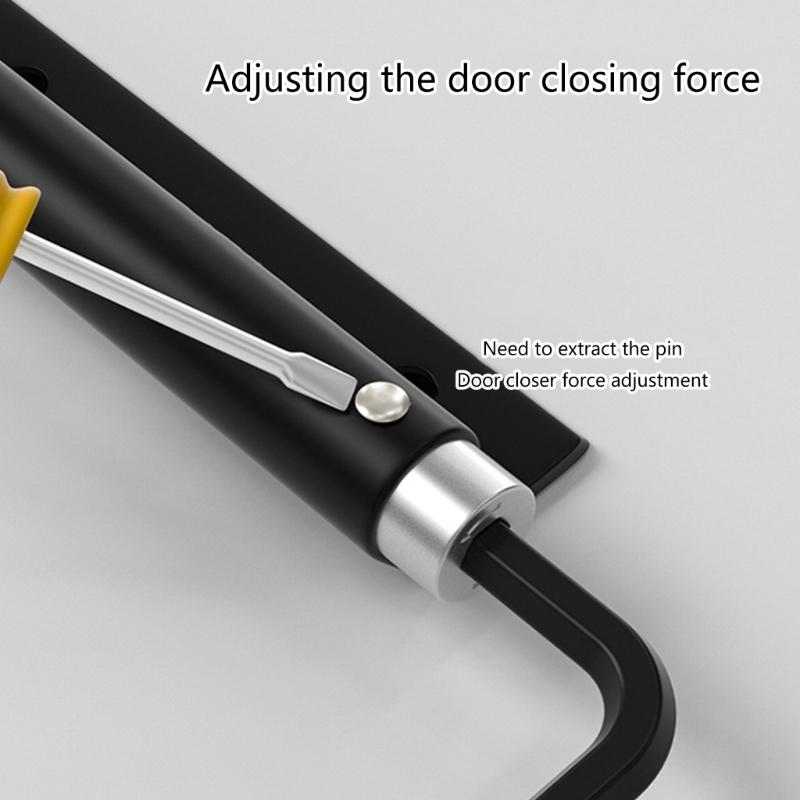 Automatic Door Closers Hinge Adjustable Closing Door Hinge Safety Spring Door Closers Lightweight Buffer Closing Device