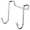 Stainless Steel S-Shaped Double Hooks - No-Punch Installation for Kitchen, Wardrobe, and Dorm Use, Strong Load-Bearing.