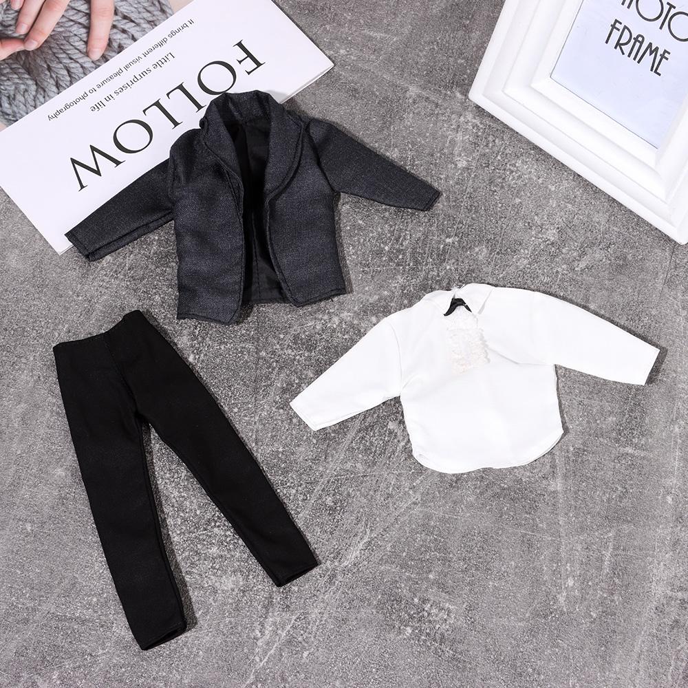 1 Set for 30cm Doll Suit Clothes Doll Pants 1/6 Doll Clothes Daily Wear Male Doll Shirt Casual Suit