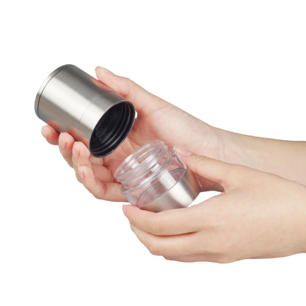 Manual Multi-layer Pepper Grinder Stackable Spice Jars Portable Seasoning Container  Camping