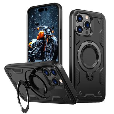 Ochranný obal typu Armor pre Iphone 17 Pro Max Air Iphone17 16 15 pre Iphone 14 Pro Max Plus 13 12 Pevný PC+TPU 360° Nastaviteľné puzdro s krúžkom