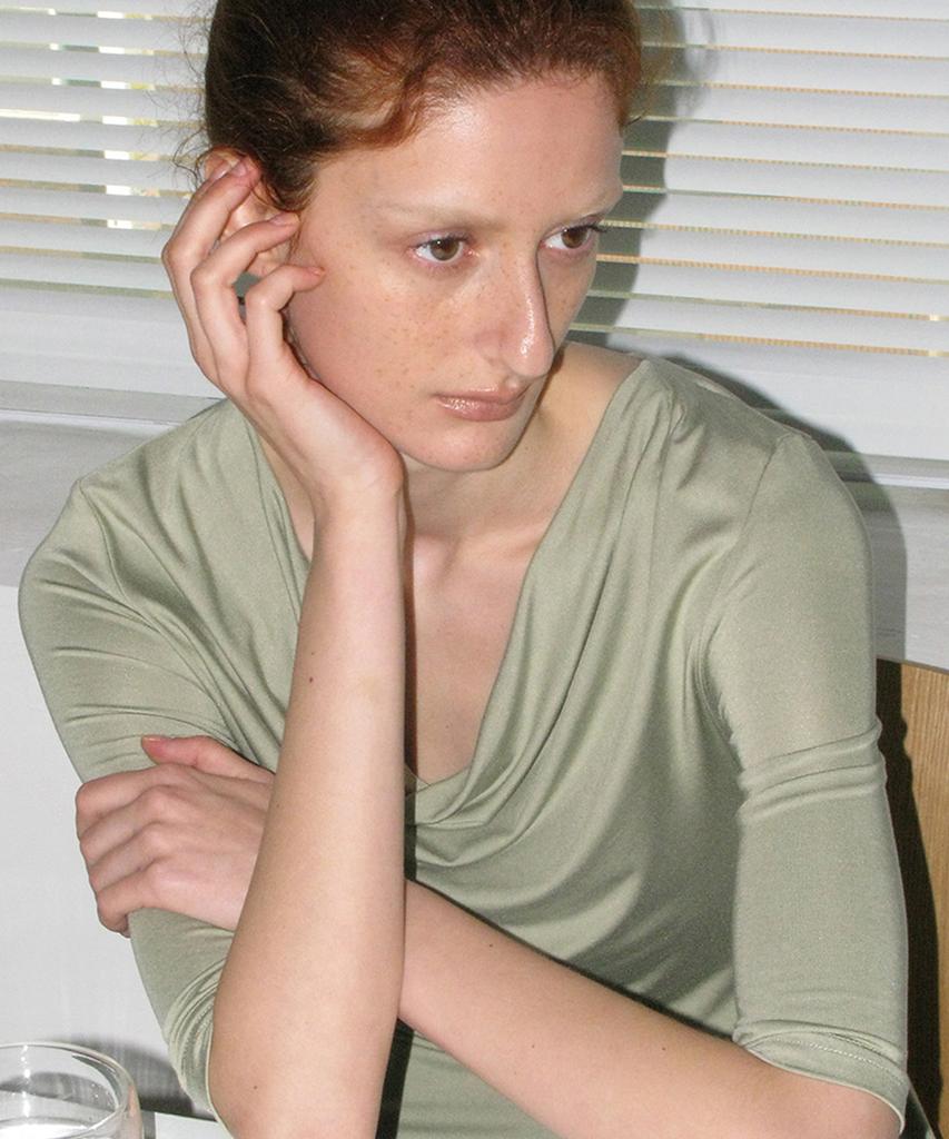 Partimento Woman Cowl Neck Asymmetrical Jersey Dress_Light Green