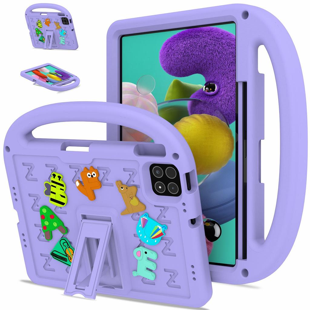 For Xiaomi Poco Pad X1/Pad 8 Pro/Pad 8/Pad 7 Pro/Pad 7 Kickstand Case Cartoon Design Anti-Drop EVA+PC Tablet Cover with Strap for Kids