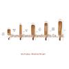 Acacia Wood Kitchen Utensil Set: 5-Piece Long Handle Spatula, Scraper, Whisk, Cooking Spoon, Teak Wood